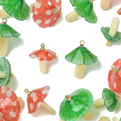 10Pcs 2 Colors Plastic Pendants KY-FS0001-34B-1