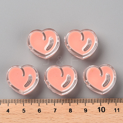 Transparent Enamel Acrylic Beads TACR-S155-004C-1