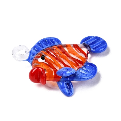Handmade Lampwork Pendants LAMP-N024-34C-01-1