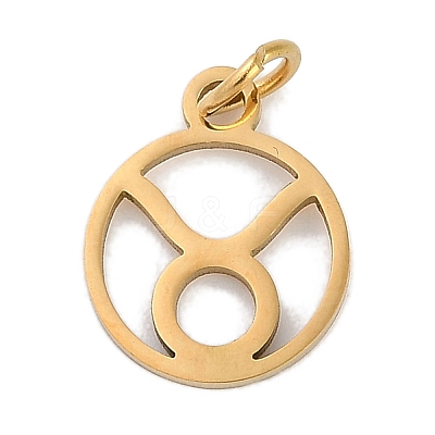 Ion Plating(IP) 304 Stainless Steel Charms STAS-R135-05G-05-1