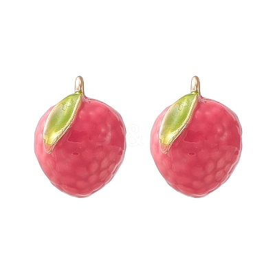 2Pcs Brass Enamel Charms KK-YW0001-86-1