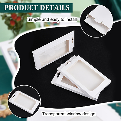 Rectangle Foldable Creative Cardboard Boxes CON-WH0087-99C-1