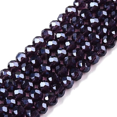 Electroplate Glass Beads Strands LS-EGLA-A044-T4mm-A15-1