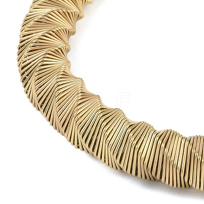 304 Stainless Steel Twisted Bangles for Women LS-BJEW-G706-01B-G-1
