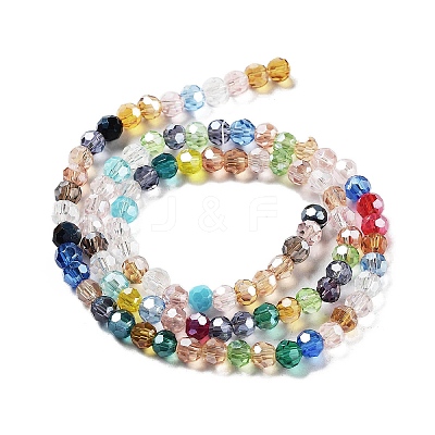 Electroplate Transparent Glass Beads Strands LS-EGLA-A035-T4mm-HA01-1