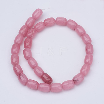 Barrel Shaped Gemstone Natural Rhodochrosite Stone Beads Strands X-G-S114-10-1