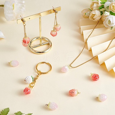 12Pcs 3 Colors Plastic Enamel Pendants KY-SZ0001-43-1