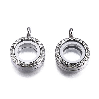Alloy Magnetic Locket Pendants PALLOY-T052-21P-1