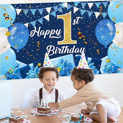 Polyester Hanging Banner Sign AJEW-WH0190-064-1