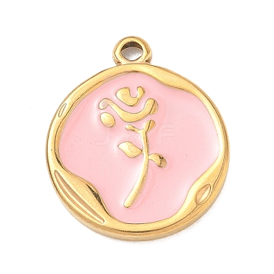 304 Stainless Steel Enamel Pendants SA-CBA8A4A-04A-G-1