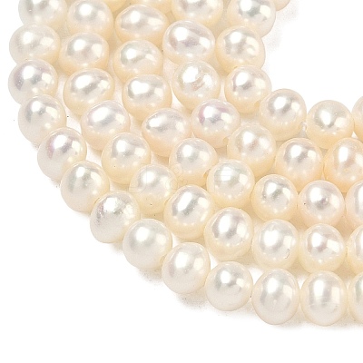 Natural Cultured Freshwater Pearl Beads Strands PEAR-L034-06D-1