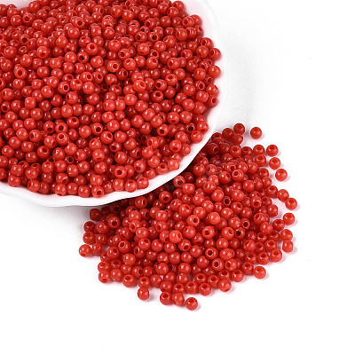Opaque Acrylic Beads SACR-A007-01A-15-1