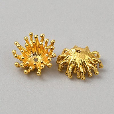 Brass Bead Caps KK-WH0101-063G-1
