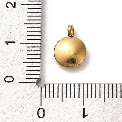 304 Stainless Steel Black Enamel Charms STAS-R009-02G-08-1