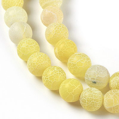 Natural Weathered Agate Beads Strands G-P414-A04-1
