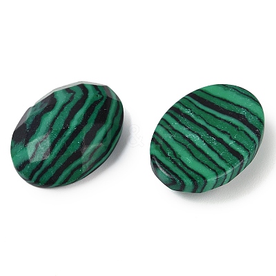 Synthetic Malachite Cabochons G-G760-A14-1