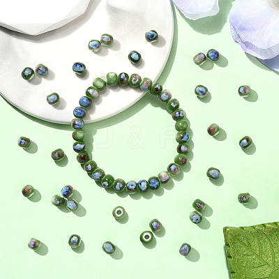 120Pcs Handmade Porcelain Beads PORC-LT0001-13E-1