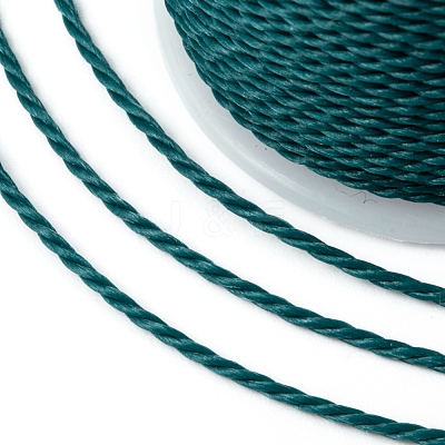 Round Waxed Polyester Cord X-YC-G006-01-1.0mm-35-1