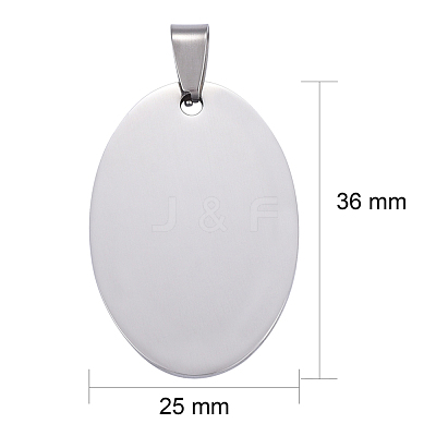 Tarnish Resistant 304 Stainless Steel Pendants STAS-I140-18S-1