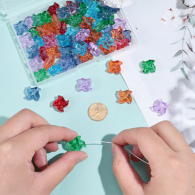 80Pcs Glass Beads GLAA-SC0003-10-1