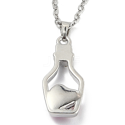 Alloy Resin Pendant Necklaces NJEW-B0003-06P-1