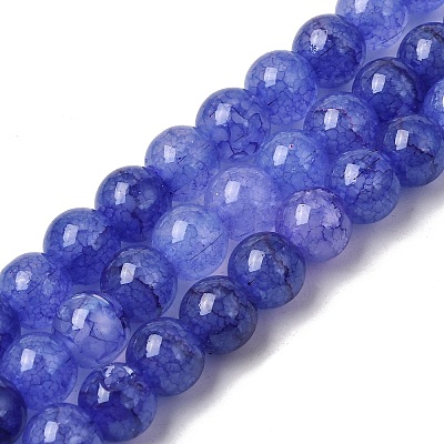 Crackle Glass Beads Strands GLAA-F098-05C-11-1