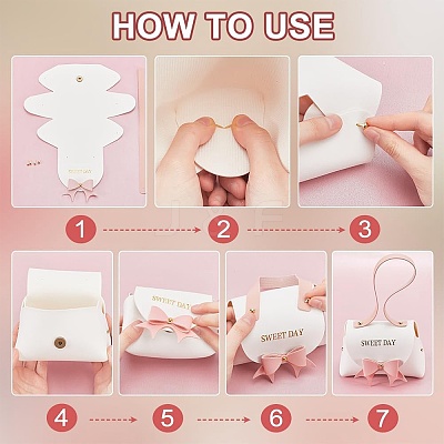 PU Leather Candy Gift Handbags AJEW-WH0518-62C-01-1
