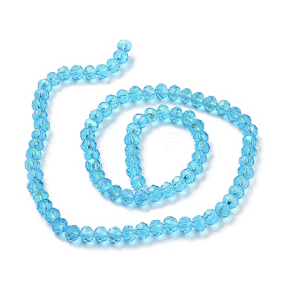 Electroplate Glass Beads Strands EGLA-A034-T6mm-L03-1