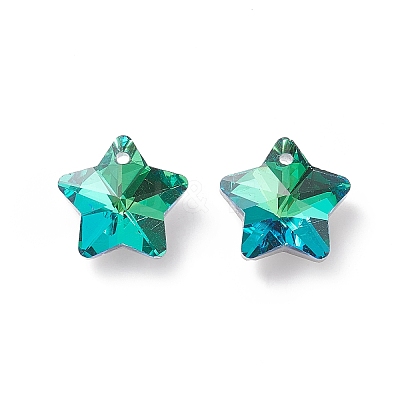 Electroplate Glass Charms X-GLAA-H104-A05-1