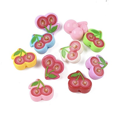 Opaque Acrylic Beads LS-SACR-B008-01B-1