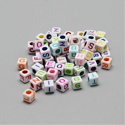 Opaque European Style Acrylic Beads SACR-S297-05-1