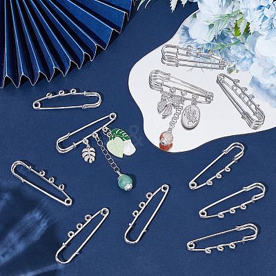 20Pcs Steel Heavy Duty Safety Pins Brooch Pins DIY-SC0033-20-1