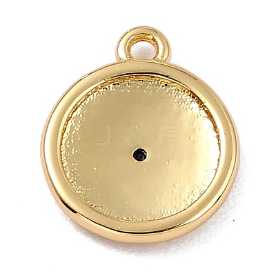 Brass Micro Pave Cubic Zirconia Charms ZIRC-I054-13G-1