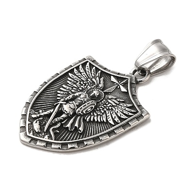304 Stainless Steel Pendants LS-STAS-D091-08AS-1