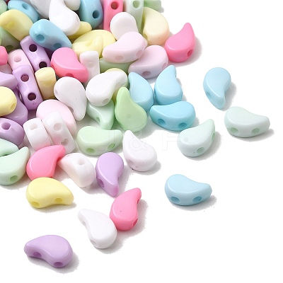 Opaque Acrylic Beads OACR-H051-09-1