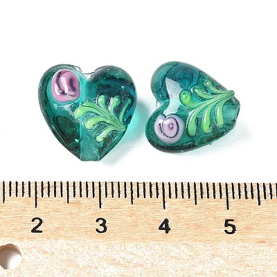 Handmade Transparent Lampwork Beads BLOW-D300-07E-1