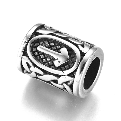 304 Stainless Steel European Beads OPDL-G010-07AS-06B-1