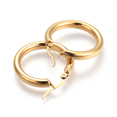 201 Stainless Steel Hoop Earrings X1-EJEW-A052-19J-G-1