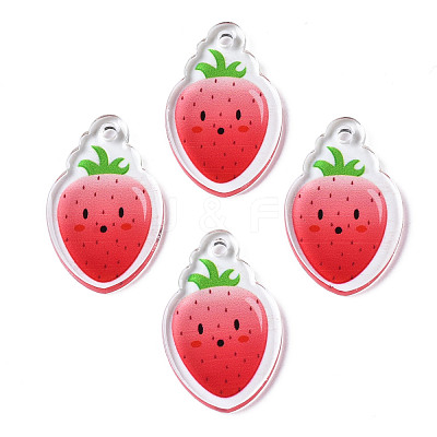 Translucent Acrylic Pendants TACR-N013-007-1