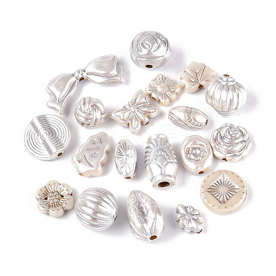 Pearlized Opaque Acrylic Beads OACR-T029-04A-1