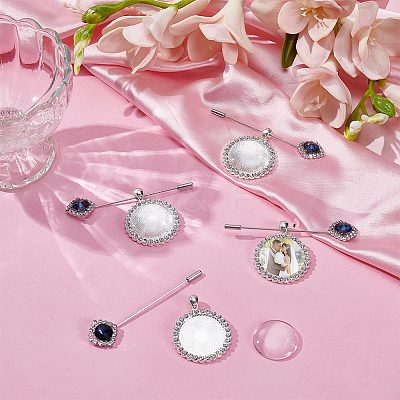 DIY Wedding Lapel Pins Making Kits DIY-UN0007-85-1