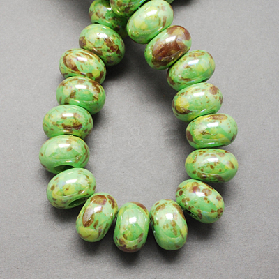 Handmade Porcelain European Beads OPDL-Q099-6-1