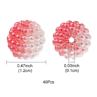 Imitation Pearl Acrylic Beads OACR-FS0001-42G-1