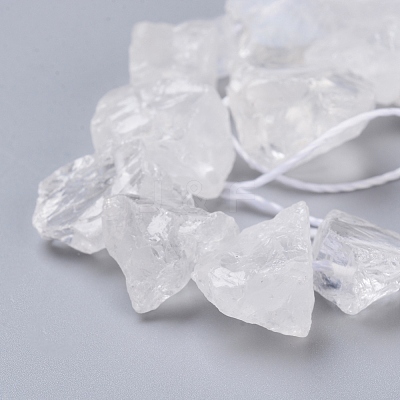 Natural Quartz Crystal Beads Strands G-I283-D06-1