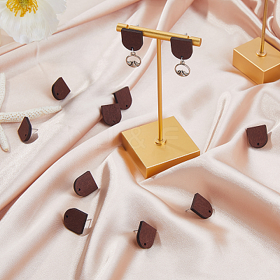 60Pcs Wood Stud Earrings Finding EJEW-FI0003-33D-1