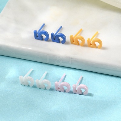 Hypoallergenic Bioceramics Zirconia Ceramic Stud Earrings EJEW-C065-03F-1