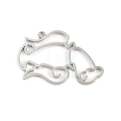 Zinc Alloy Open Back Bezel Pendants PALLOY-D580-05P-D-1