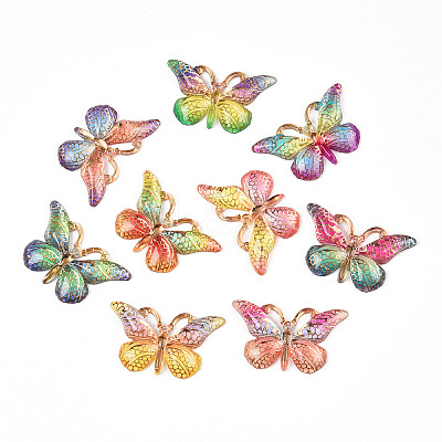 Printed Translucent Acrylic  Pendants OACR-T028-17A-1