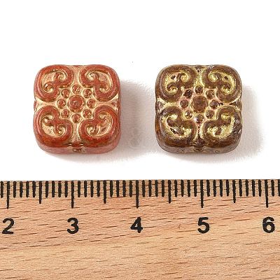 Baking Paint Glass Beads DGLA-G004-01D-1