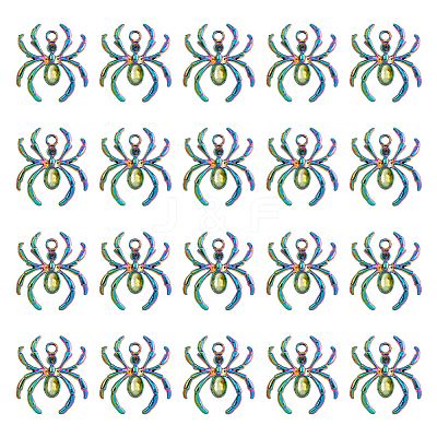 30Pcs Alloy Pendants Rhinestone Settings PALLOY-DC0001-14-1